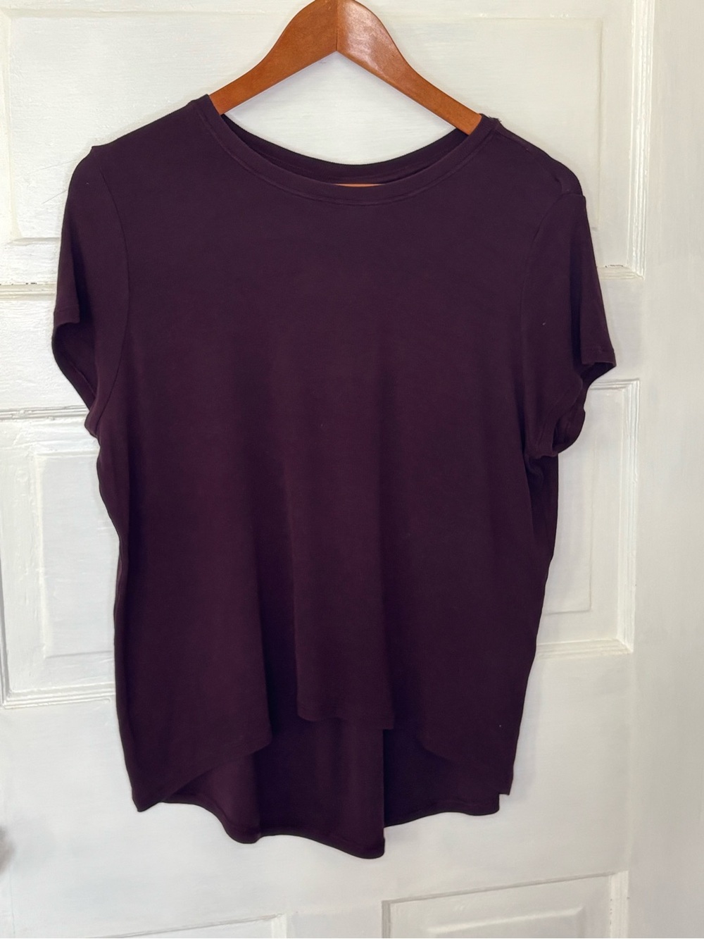 Athleta Ribbed With Ease Top in Wine